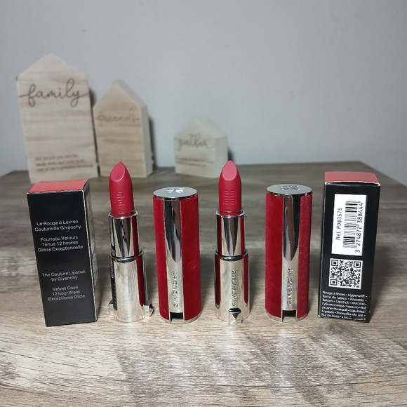 -TWO- Givenchy Le Rouge Deep Velvet Lipstick - Red. 37 Rouge graine - Picture 2 of 4
